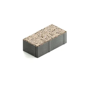 Тротуарная плитка Steingot Прямоугольник 200х100 мм Granit Premium Caramello толщина 60 мм