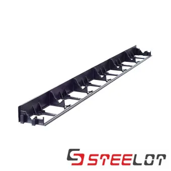Пластиковый бордюр STEELOT 1000х80х45 мм чёрный