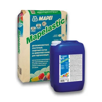 Гидроизоляция двухкомпонентная Mapei Mapelastic (A+Б) 32 кг