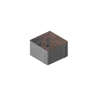 Тротуарная плитка Steingot Квадрат Color Mix Тигр 100х100 мм толщина 60 мм