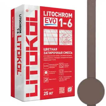 Затирка Litokol Litochrom 1-6 EVO LE.240 венге 25 кг