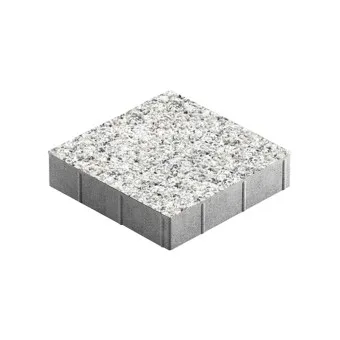 Тротуарная плитка Steingot Плита Квадрат Granit Premium Bianco Nero 400х400 мм толщина 80 мм