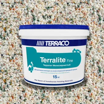 Декоративная штукатурка Terraco Terralite Fine мелкозернистая 35-F 15 кг