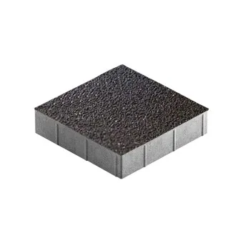 Тротуарная плитка Steingot Плита Квадрат Granit Premium Stella Nero 400х400 мм толщина 80 мм