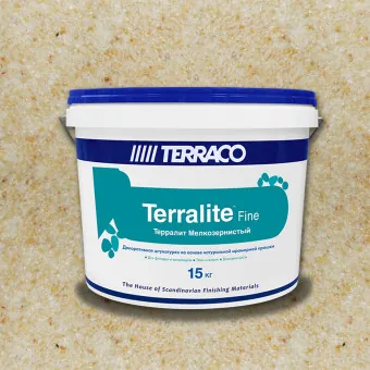 Декоративная штукатурка Terraco Terralite Fine мелкозернистая 38-F 15 кг