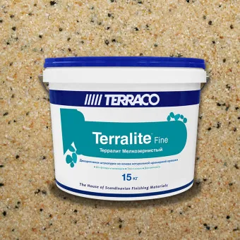 Декоративная штукатурка Terraco Terralite Fine мелкозернистая 42-F 15 кг