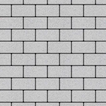 Тротуарная плитка Выбор ПРЯМОУГОЛЬНИК А.2.П.4 Гладкий Белый 200х100х40 мм