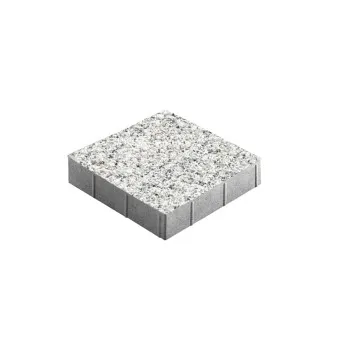 Тротуарная плитка Steingot Квадрат Granit Premium Bianco Nero 200х200 мм толщина 60 мм