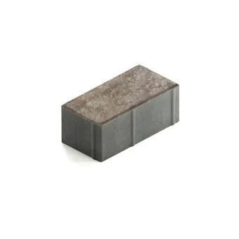 Тротуарная плитка Steingot Прямоугольник 200х100 мм Color Mix Травертин толщина 80 мм