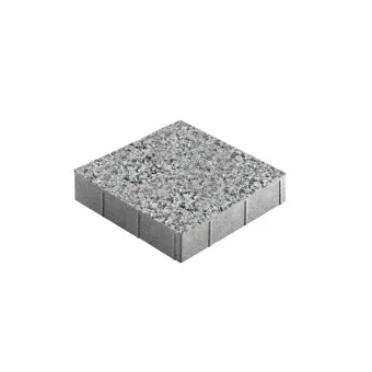 Тротуарная плитка Steingot Квадрат Granit Premium Fumo Bello 200х200 мм толщина 60 мм