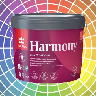 Краска Tikkivala (Tikkurila) Harmony для стен и потолков база С 9 л