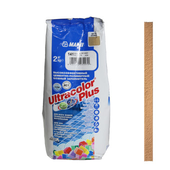 Затирка Mapei Ultracolor Plus №141 карамель 2 кг