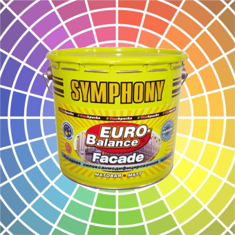 Краска SYMPHONY Euro-Balance Facade Siloxan фасадная база LAP 2.7 л