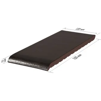 Клинкерная плитка King Klinker для подоконников Onyx black 17 150х120х15 мм