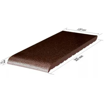 Клинкерная плитка King Klinker для подоконников Brown glazed 02 200х120х15 мм