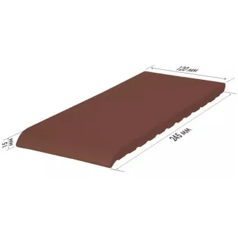 Клинкерная плитка King Klinker для подоконников Natural brown 03 245х120х15 мм