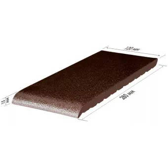 Клинкерная плитка King Klinker для подоконников Brown glazed 02 280х120х15 мм