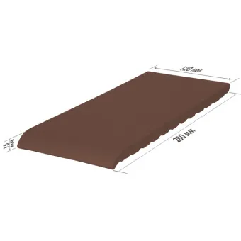 Клинкерная плитка King Klinker для подоконников Natural brown 03 280х120х15 мм