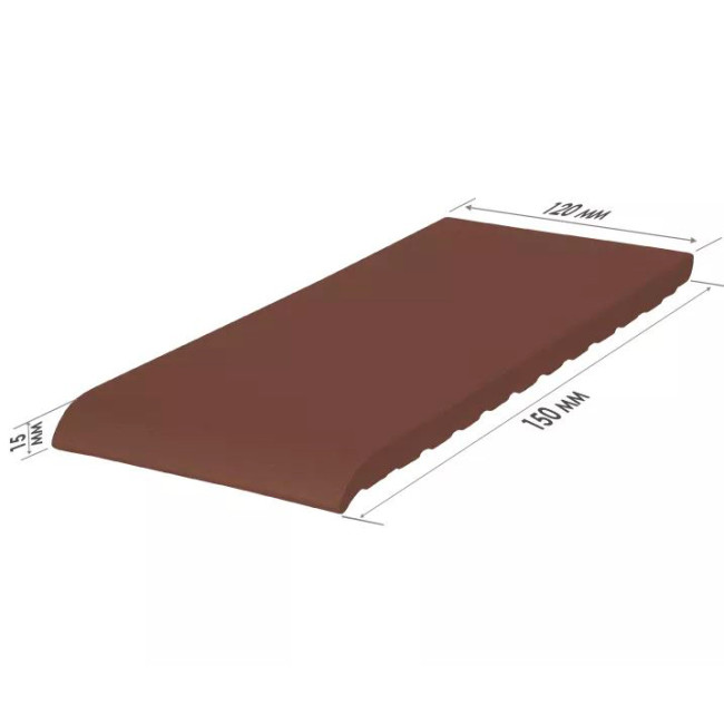 Клинкерная плитка King Klinker для подоконников, 150 х 120 х 15 мм, Natural brown 03