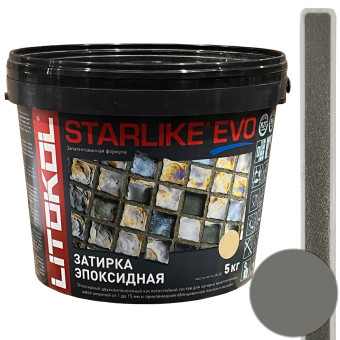 Затирка Litokol Starlike Evo S.125 grigio cemento 5 кг