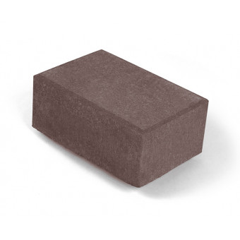 Брусчатка Нобетек 1П8Ф п/п серый цемент коричневая 210х140х80 мм