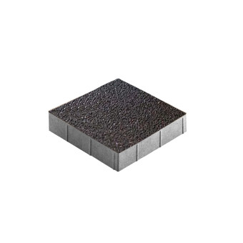 Тротуарная плитка Steingot Квадрат Granit Premium Stella Nero 200х200 мм толщина 60 мм
