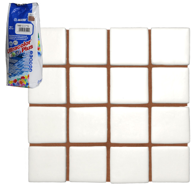 Затирка Mapei Ultracolor Plus №143 терракотовая Мапей Ультраколор Плюс фасовка 2 кг купить 