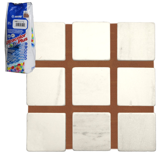 Затирка Mapei Ultracolor Plus №143 терракотовая Мапей Ультраколор Плюс фасовка 2 кг купить 