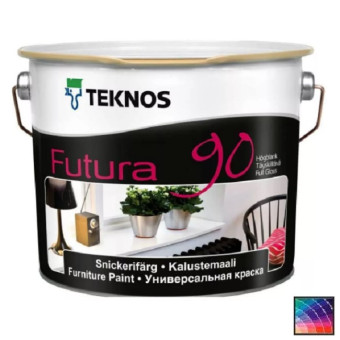 Краска Teknos Futura 90 универсальная база 3 9 л Краска Teknos Futura 90 универсальная база 3 9 л