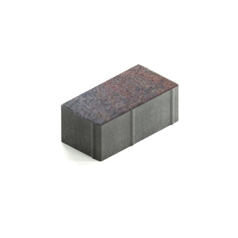 Тротуарная плитка Steingot Прямоугольник 200х100 мм Color Mix Штайн Ферро толщина 80 мм