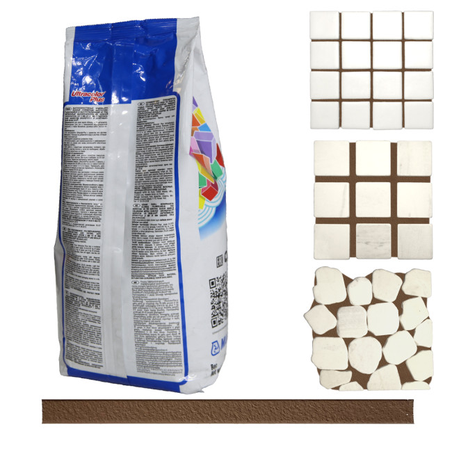 Затирка Mapei Ultracolor Plus №144 шоколад Мапей Ультраколор Плюс фасовка 2 кг купить 
