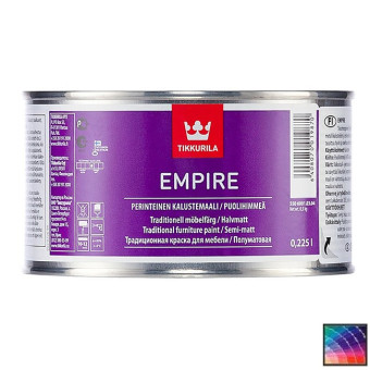Краска Tikkurila Empire для мебели база А 0,225 л Краска Tikkurila Empire для мебели база А 0,225 л
