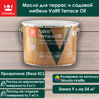 Масло Tikkurila Valtti Terrace Oil 9 л