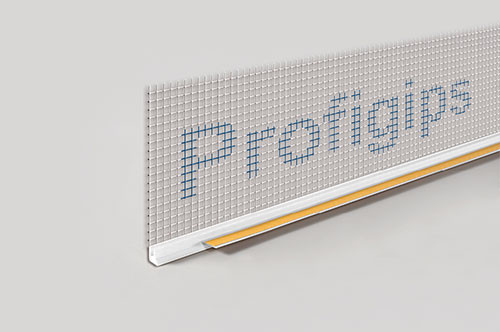 Профиль оконный примыкающий ProfiGips с армирующей сеткой 9 мм, 2,4 м