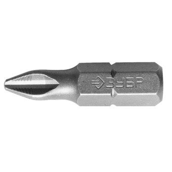 Биты кованые Зубр Мастер C 1/4" PH2 25 мм 2 шт арт.26001-2-25-2