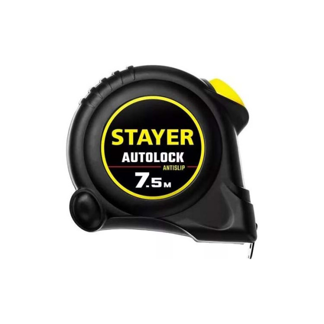Рулетка STAYER АutoLock с автостопом 7,5 м; арт. 2-34126-07-25_z02