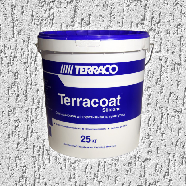 Декоративная штукатурка Terraco Terracoat XL Sil "короед" (2,0 мм) 25 кг
