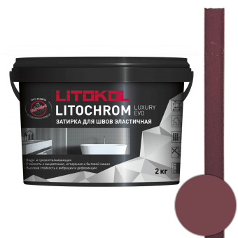 Затирка Litokol Litochrom Luxury EVO LLE.335 гранатовая 2 кг