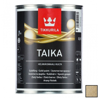 Краска Tikkurila Taika Helmiaismaali перламутровая золотистая база KM 0,9 л Краска Tikkurila Taika Helmiaismaali перламутровая золотистая база KM 0,9 л