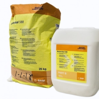 Гидроизоляция двухкомпонентная BASF MasterSeal 588 компонент B серая 10 л Гидроизоляция двухкомпонентная BASF MasterSeal 588 компонент B серая 10 л