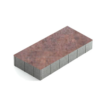 Тротуарная плитка Steingot Плита 600х300 мм Color Mix Клинкер толщина 100 мм