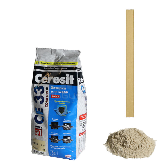 Затирка Ceresit CE 33 Comfort №41 натура 2 кг Церезит СЕ 33 41 натура