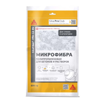 Фибра Sika SikaFiber PPM-12 для армирования бетона полипропиленовая 600 г