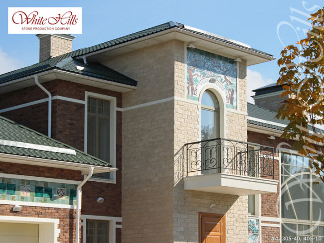 Облицовочная фасадная плитка White Hills Йоркшир 405-10 под камень
