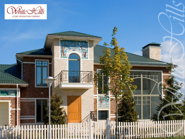 Облицовочная фасадная плитка White Hills Йоркшир 405-10 под камень