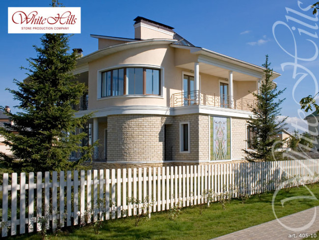 Облицовочная фасадная плитка White Hills Йоркшир 405-10 под камень