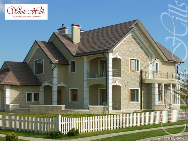 Облицовочная фасадная плитка White Hills Йоркшир 405-10 под камень