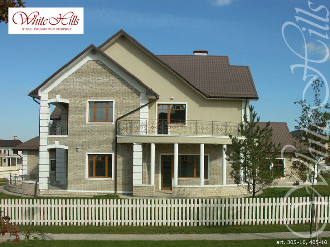 Облицовочная фасадная плитка White Hills Йоркшир 405-10 под камень