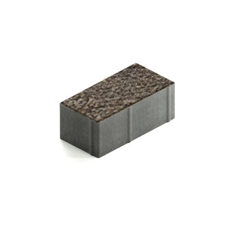 Тротуарная плитка Steingot Прямоугольник 200х100 мм Granit Premium Bruno толщина 80 мм