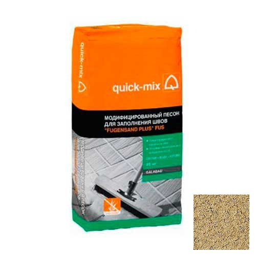 Песок модифицированный Quick-mix FUS для заполнения швов песочный 25 кг